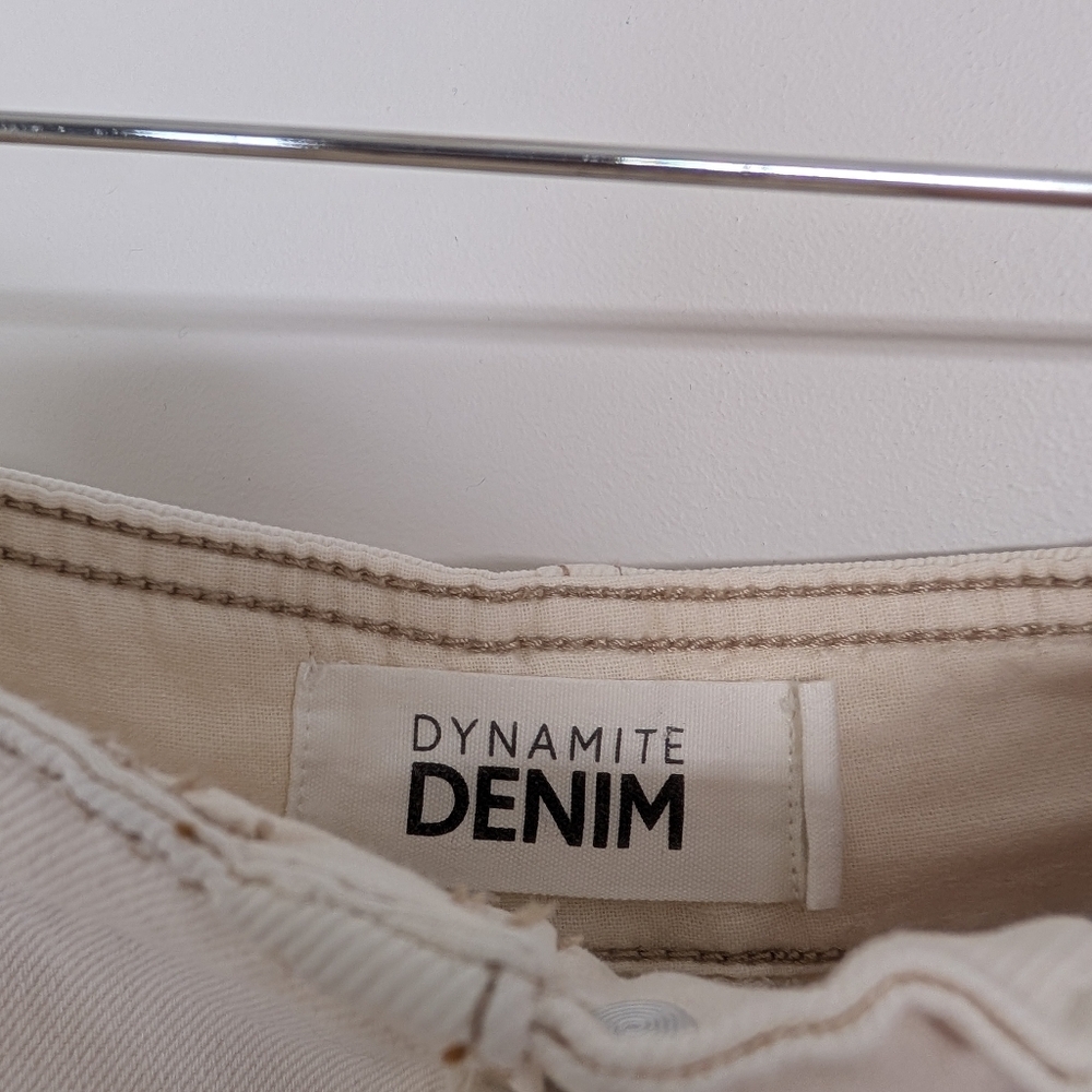 Dynamite Cream High-Rise Boyfriend Jeans - Picture 6 of 9